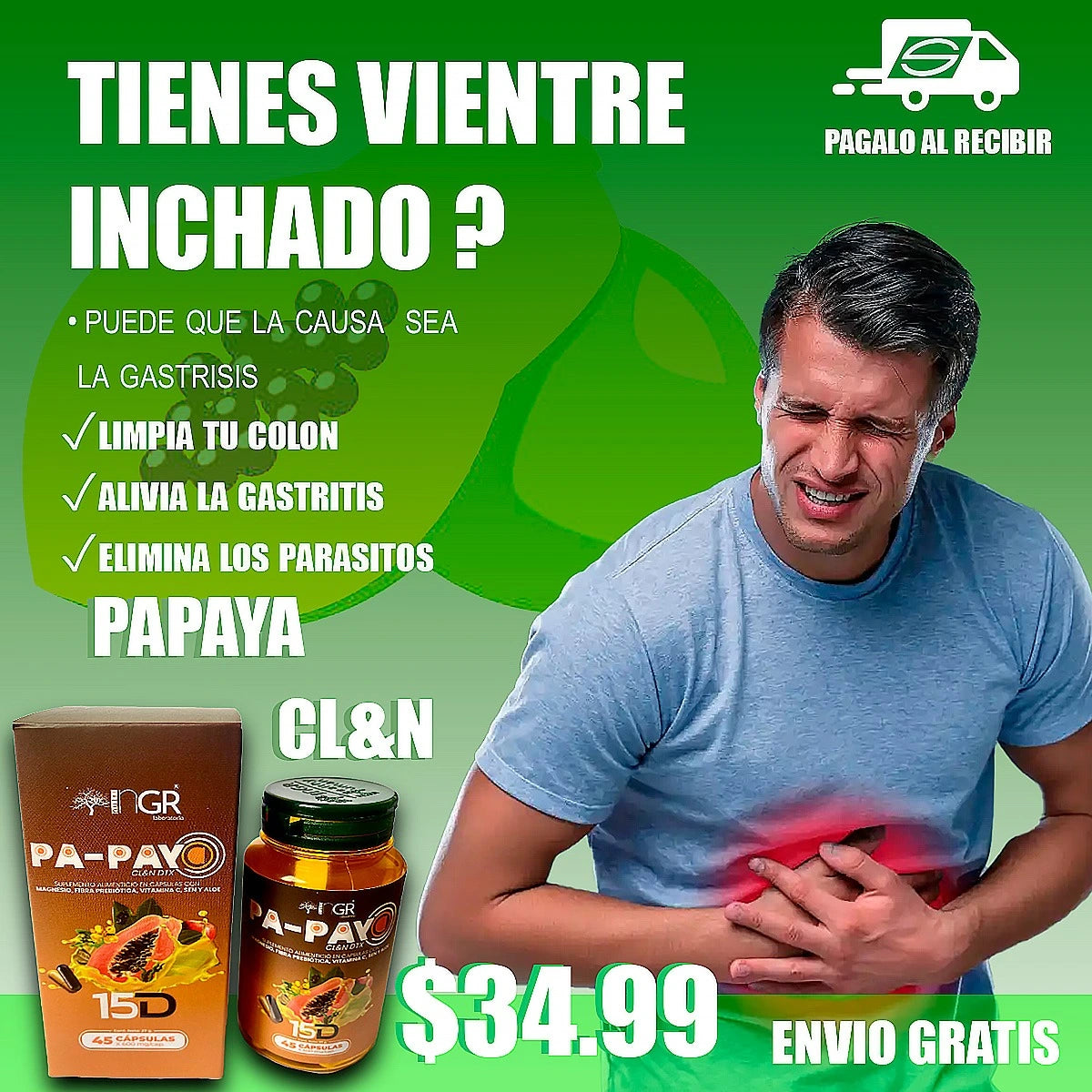 🟠 Papaya Clean™ - ¿Sufres de Gastritis? Esto Natural Está Evitando que Muchos Terminen en Cirugía